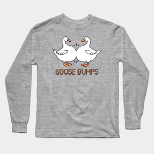 Funny Cartoon Goose Bumps Long Sleeve T-Shirt